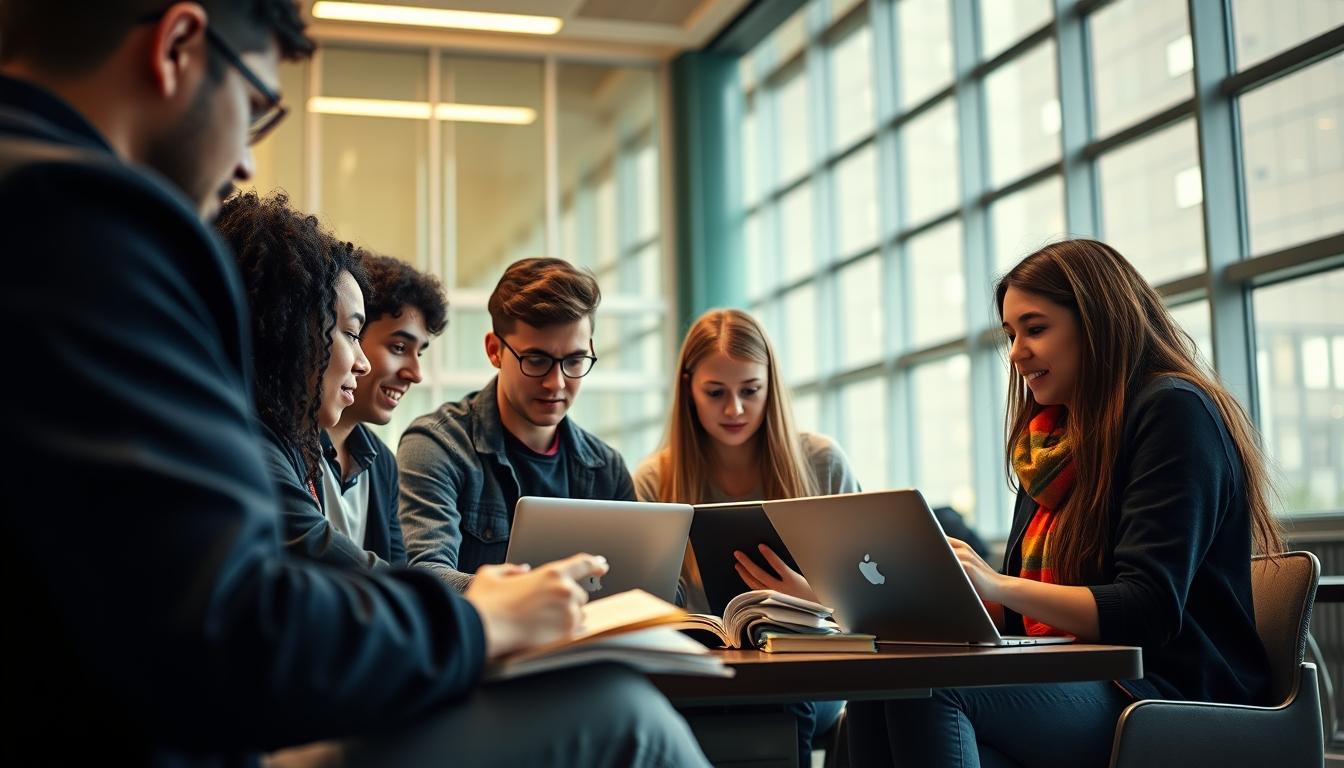 Student developing practical and academic skills